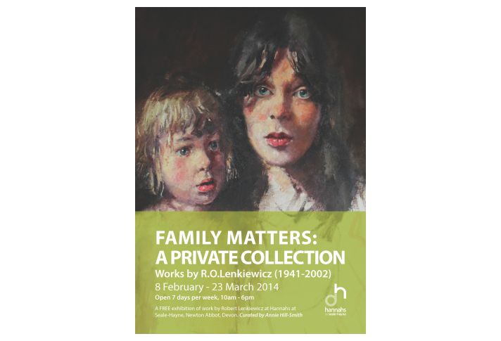 Poster for Family Matters exhibition, 2014